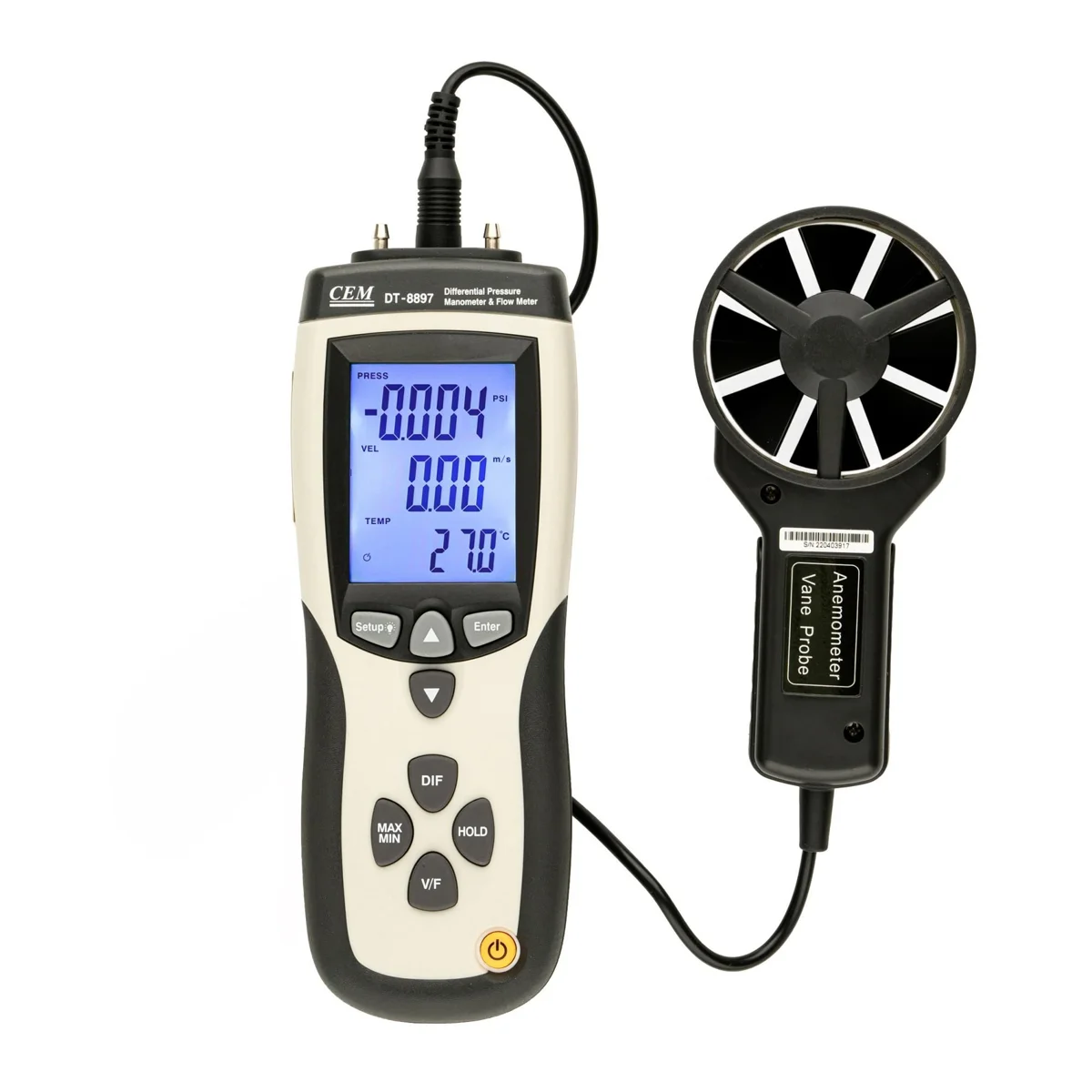 CEM DT-8897 Анемометр - дифференциальный манометр