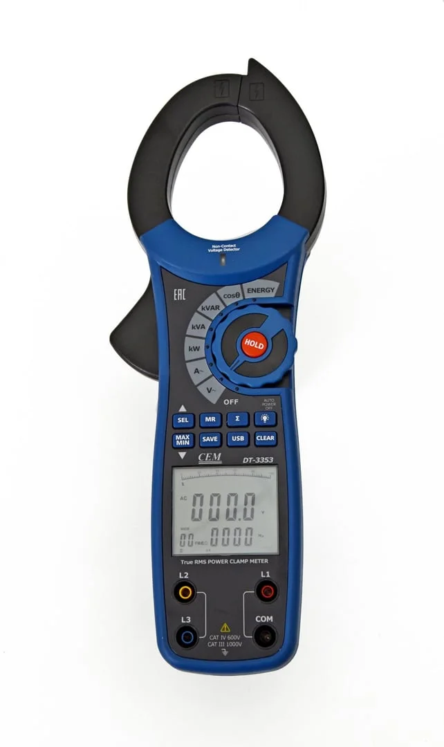 CEM DT-3353 Клещи электроизмерительные, ваттметр