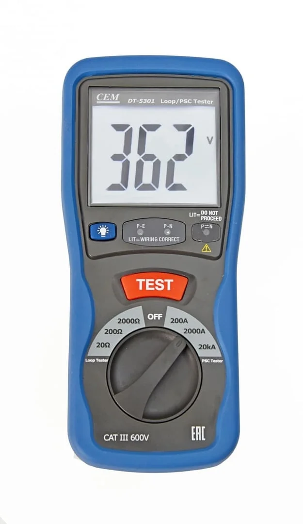 CEM DT-5301 измеритель сопротивления петли фаза-нуль