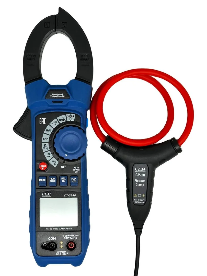 CEM DT-3386 — Клещи электроизмерительные с датчиком "гибкая петля"