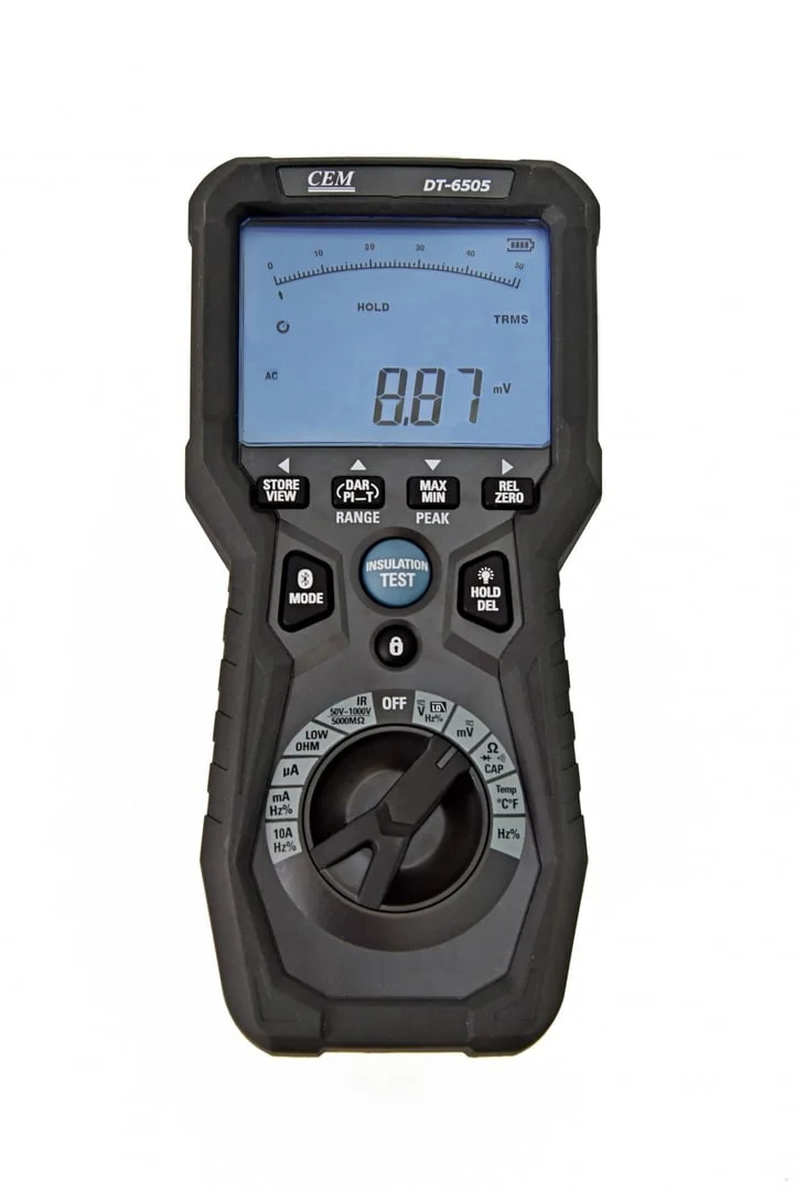 CEM DT-6505 Измеритель сопротивления изоляции Микроомметр высокого разрешения с мультиметром True RMS