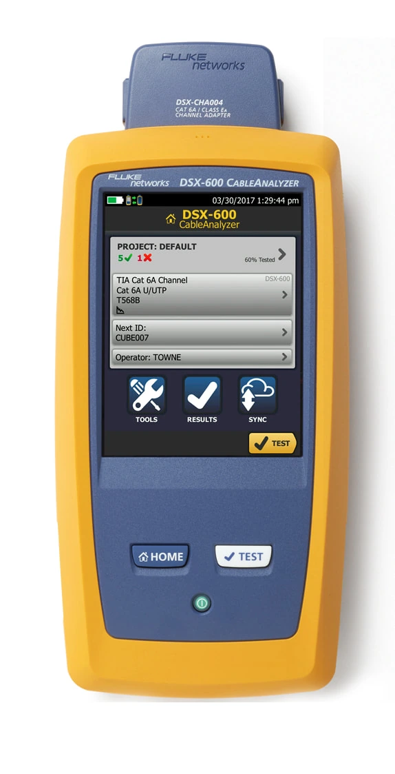 Тестер кабельный Fluke Networks DSX600 INTL