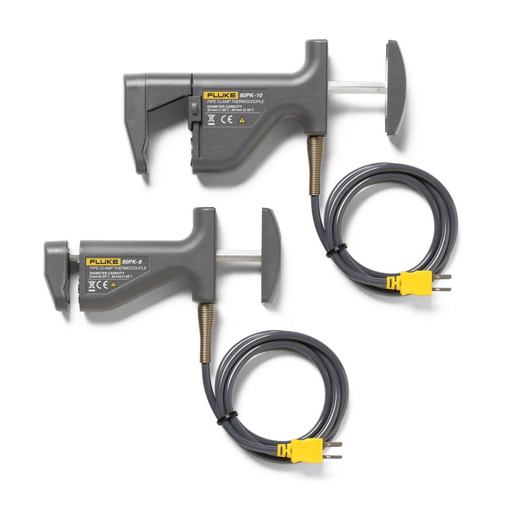 Комплект датчиков температуры с хомутом для труб Fluke 80PK18 типа К